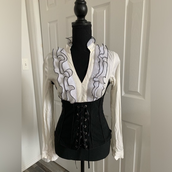 Corset with ruffle top - Picture 1 of 3